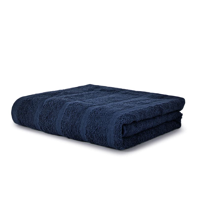 Buy Soak Sorcery Bath Towel - Dark Blue Bath Towels from Vaaree