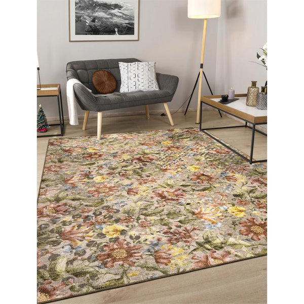 Sumaya Floral Carpet - Brown