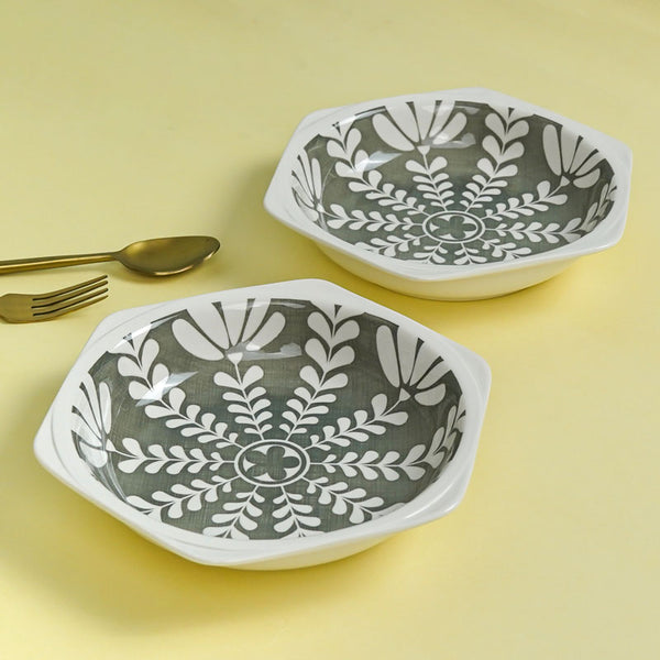 Buy Rana Floral Pasta Plate - Set Of Two Pasta Plate from Vaaree