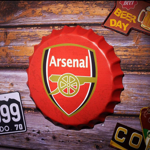 Arsenal Bottle Cap Wall Accent