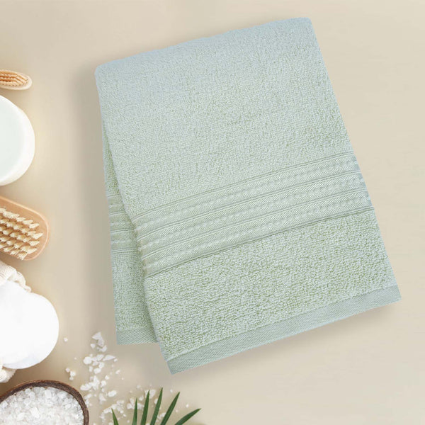 Buy Micro Cotton LuxeDry Soothe Bath Towel - Light Green Bath Towels from Vaaree