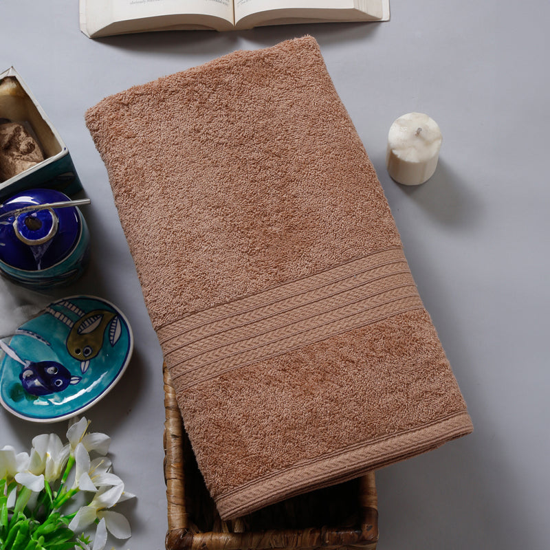 Buy Reid Terry Bath Towel - Beige Bath Towels from Vaaree