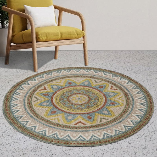 Buy Moro Ethnic Round Rug Rugs from Vaaree