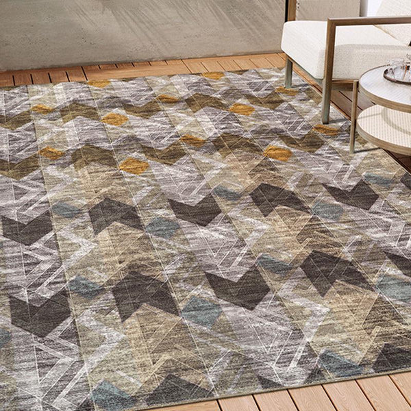 Buy Stella Geometric Carpet - Brown Carpet from Vaaree