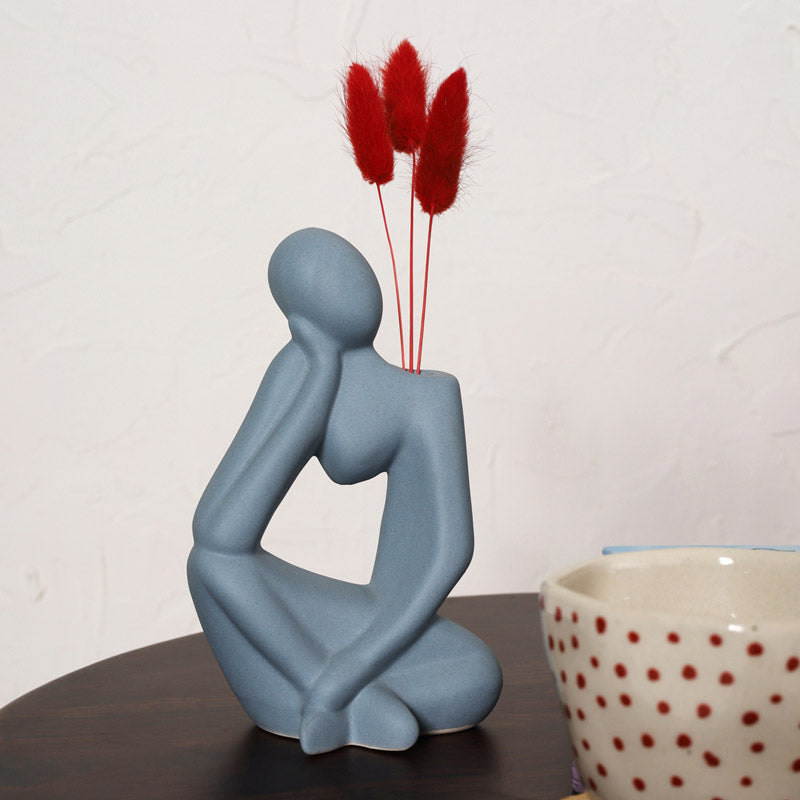 Buy In A Memory Vase - Grey Vase from Vaaree