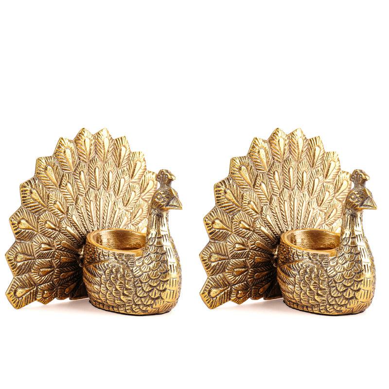 Buy Mayoora Vastu Candle Holder With Glass Votive Candle - Set Of Two Candle Holders from Vaaree