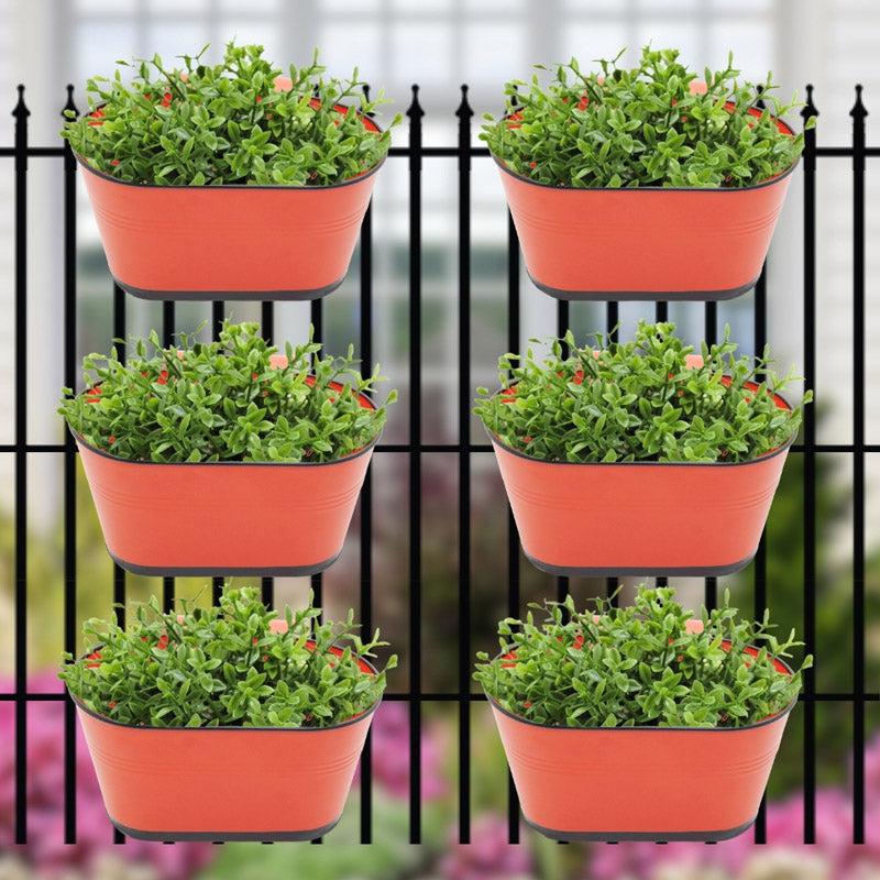 Buy Blossom Nest Planter (Red) - Set Of Six Pots & Planters from Vaaree