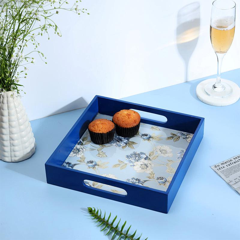 Buy Cobalt Chrome Serving Tray Serving Tray from Vaaree