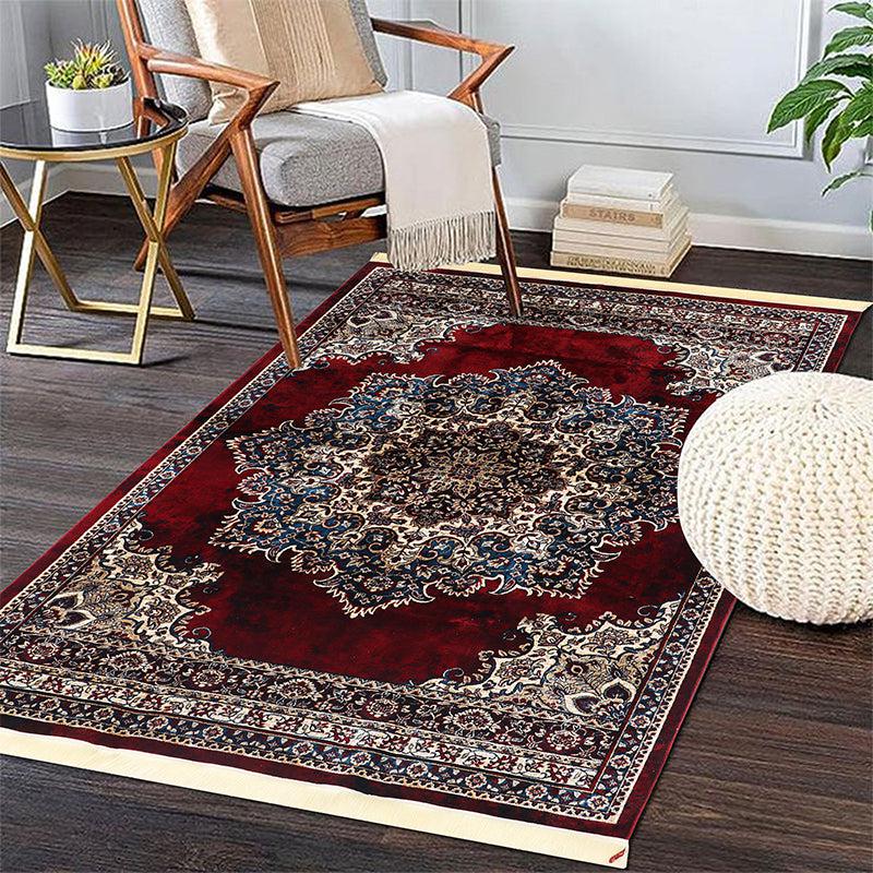 Buy Sinera Ethnic Carpet - Maroon Carpet from Vaaree