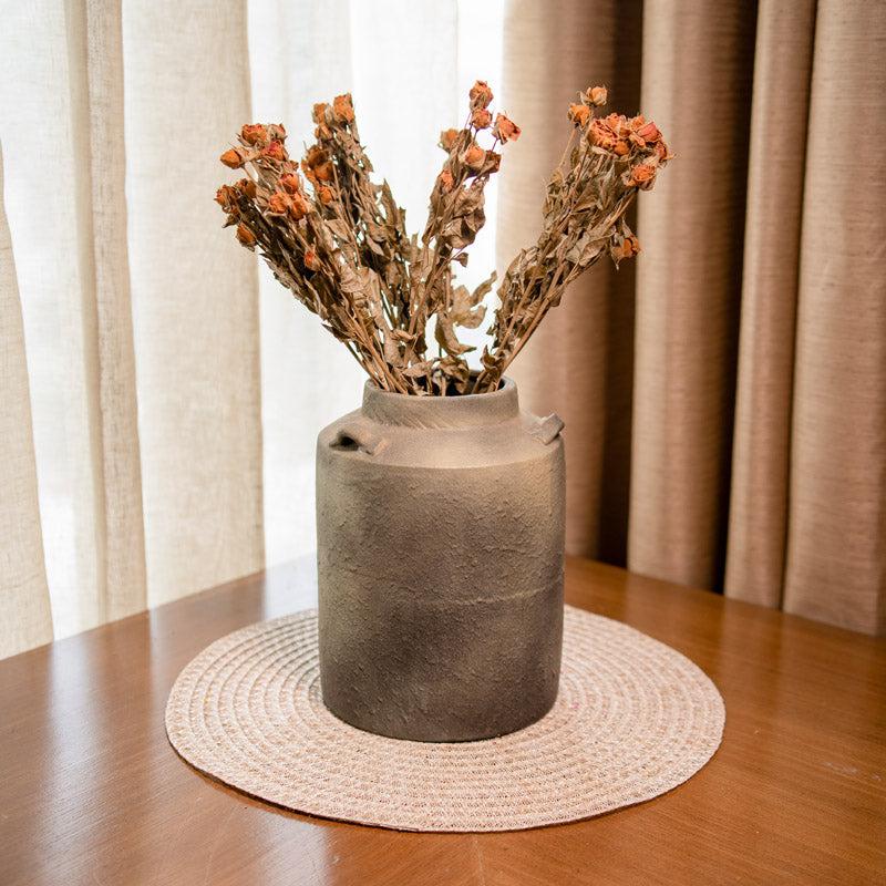 Buy Resho Retro Vase With Dried Flower Bunch - Two Piece Set Vase from Vaaree