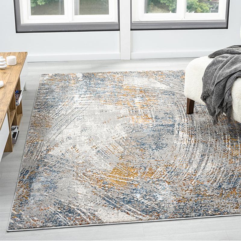 Buy Rusto Abstract Carpet - Blue & Yellow Carpet from Vaaree