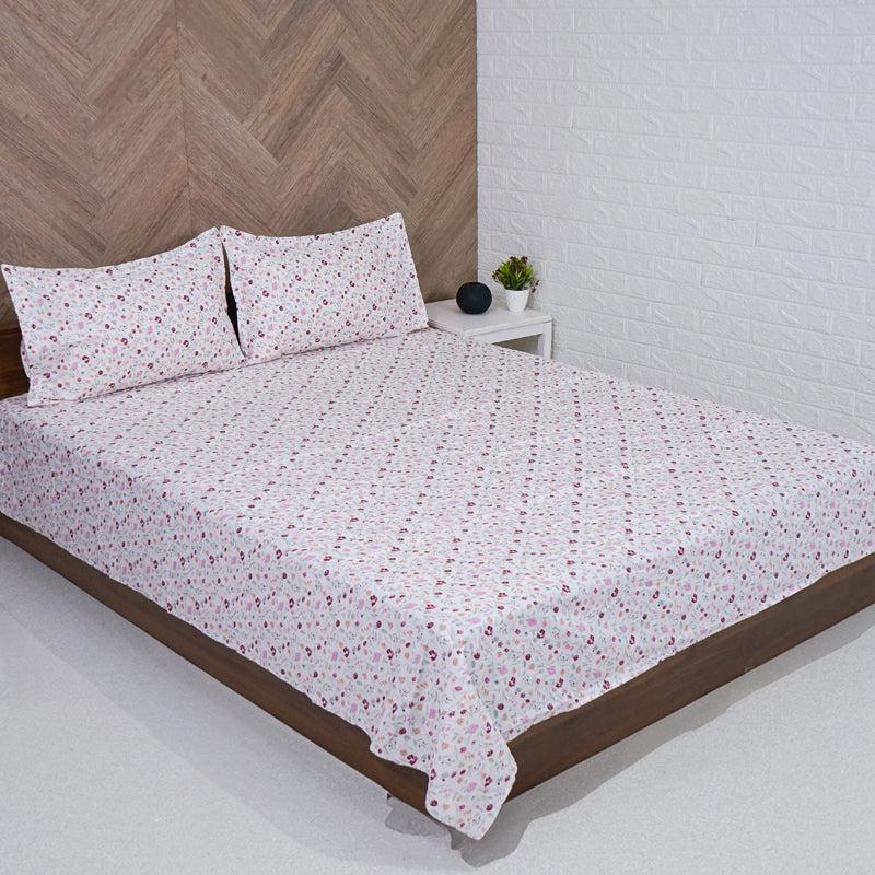 Buy Avani Floral Bedsheet - Pink Bedsheets from Vaaree