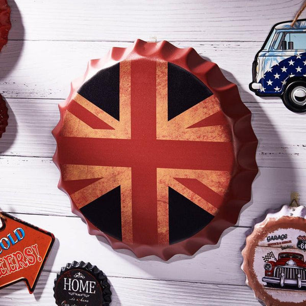 Uk Pride Bottle Cap Wall Accent