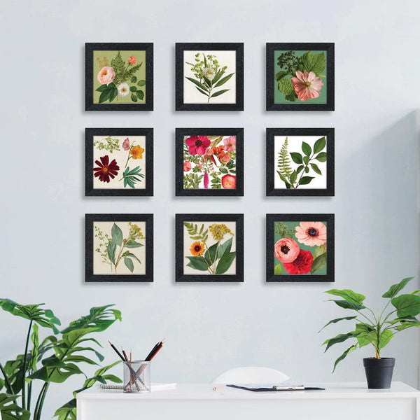 Buy Gardenia Hue Wall Art - Set Of Nine Wall Art & Paintings from Vaaree