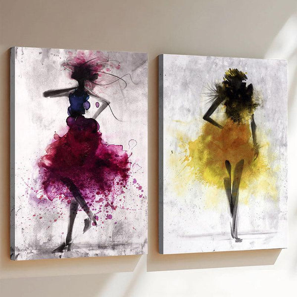 Buy Clara Fem Wall Art - Set of Two Wall Art & Paintings from Vaaree