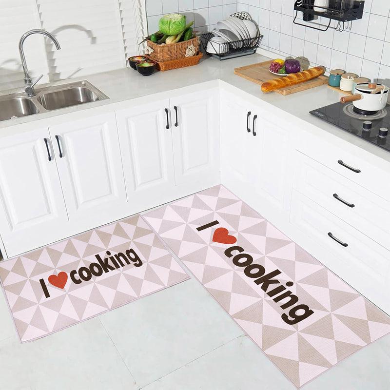 Buy I Love Cooking Kitchen Runner Rug - Set Of Two Runner Rug from Vaaree