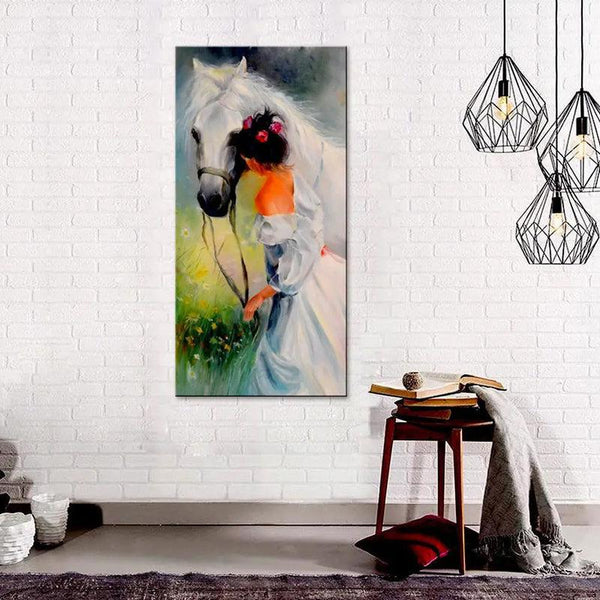 Buy Serene Neigh Wall Painting Wall Art & Paintings from Vaaree