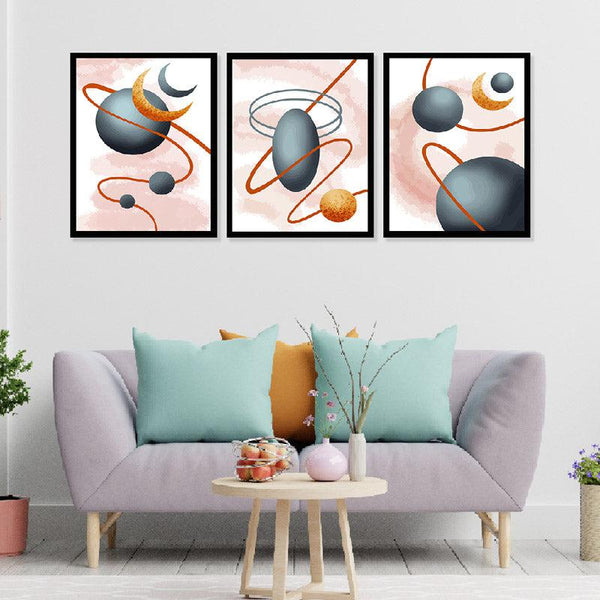 Buy Agathe Wall Art - Set Of Three Wall Art & Paintings from Vaaree