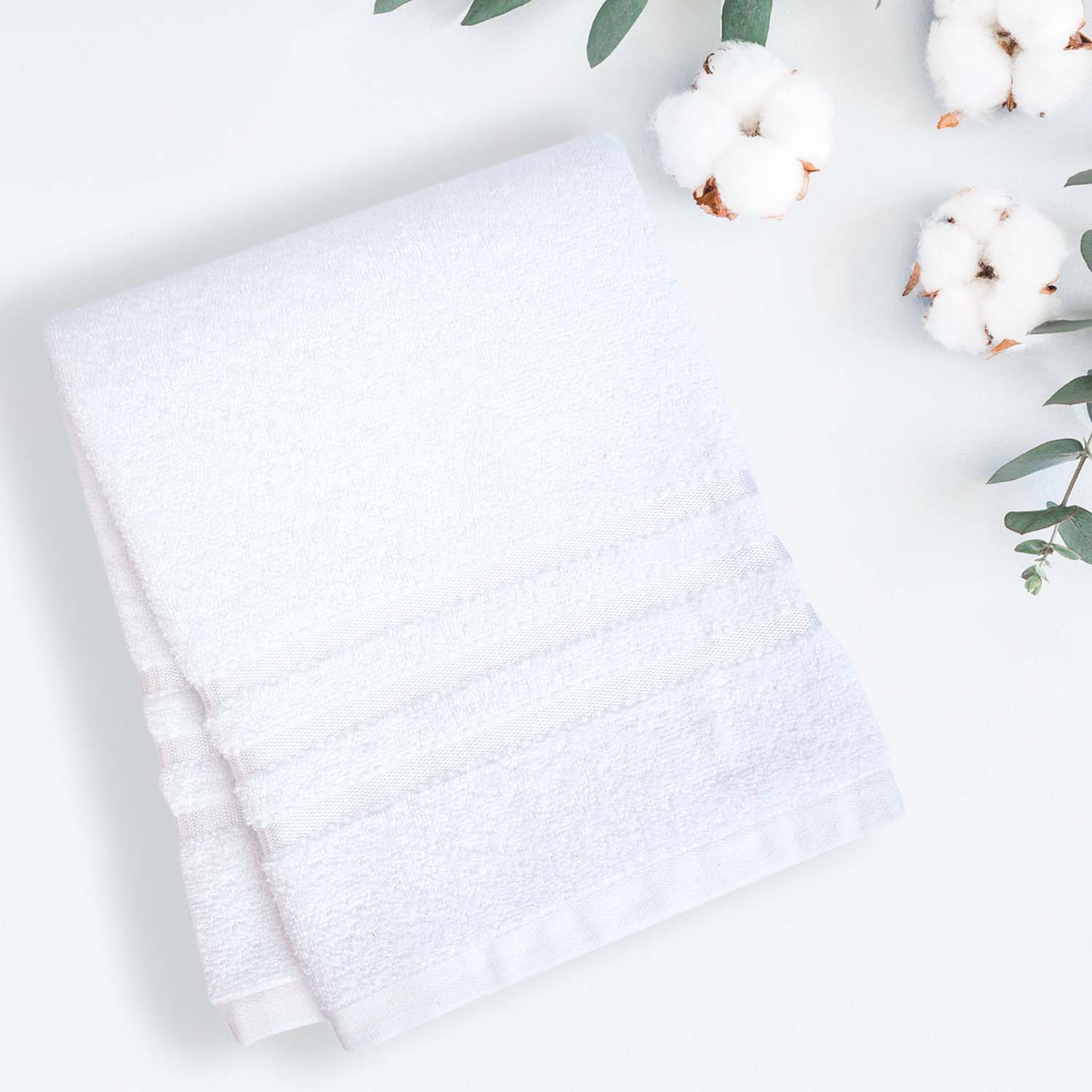 Buy Micro Cotton LuxeDry Comfort Solid Bath Towel - White Bath Towels from Vaaree