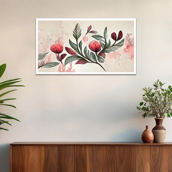 Buy Arelia Floral Wall Painting With Frame Wall Art & Paintings from Vaaree