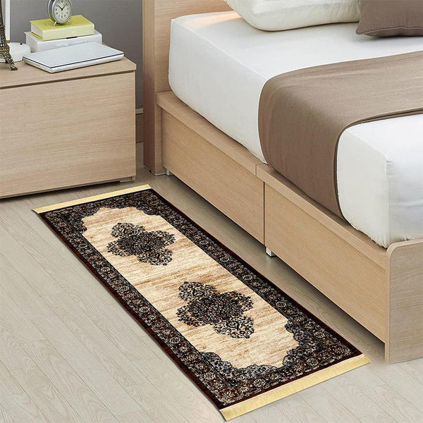 Buy Taaviya Ethnic Runner Rug - Beige & Brown Runner Rug from Vaaree