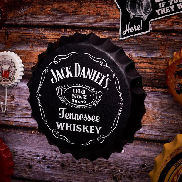 Jack Daniels Bottle Cap Wall Accent