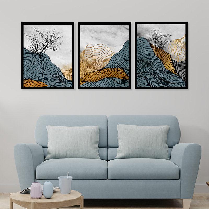 Buy Dune Demor Wall Art - Set Of Three Wall Art & Paintings from Vaaree