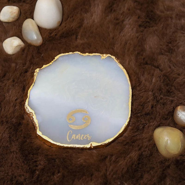 Buy Aries Agate Coaster - Natural Coasters from Vaaree