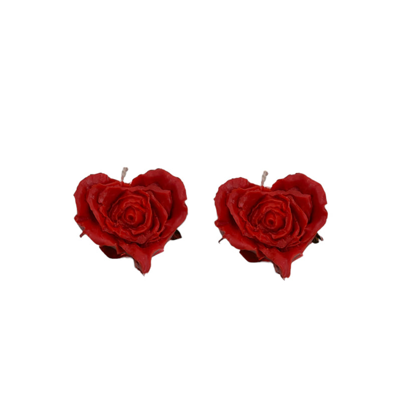 Buy Hearty Rose Scented Candle - Set Of Two Candles from Vaaree