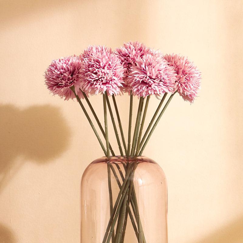 Buy Faux Realistic Chrysanthemum Flower Stick (Lavender) - Set Of Six Artificial Flowers from Vaaree