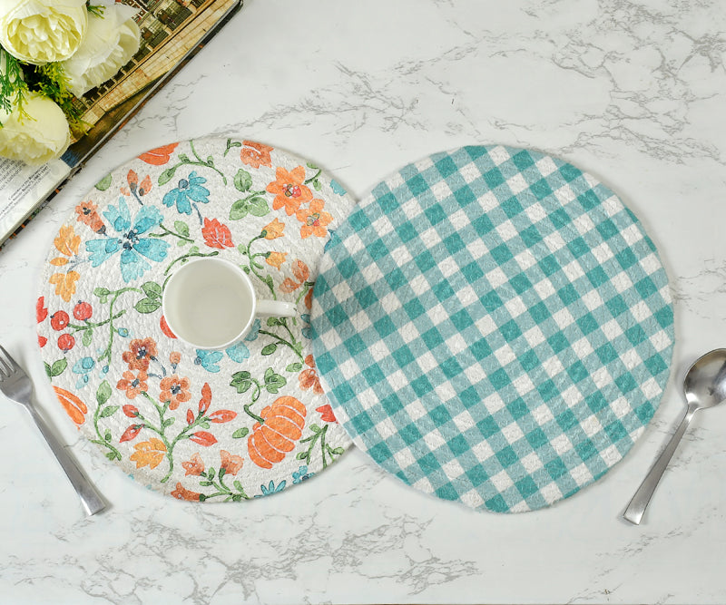 Table Mat - Nerina Round Placemat - Set Of Two