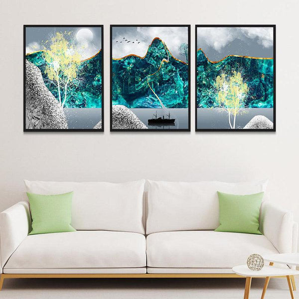 Buy Faustine Wall Art - Set Of Three Wall Art & Paintings from Vaaree