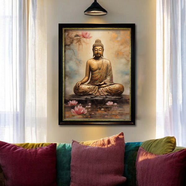 Buy Buddha Meditation Wall Painting Wall Art & Paintings from Vaaree