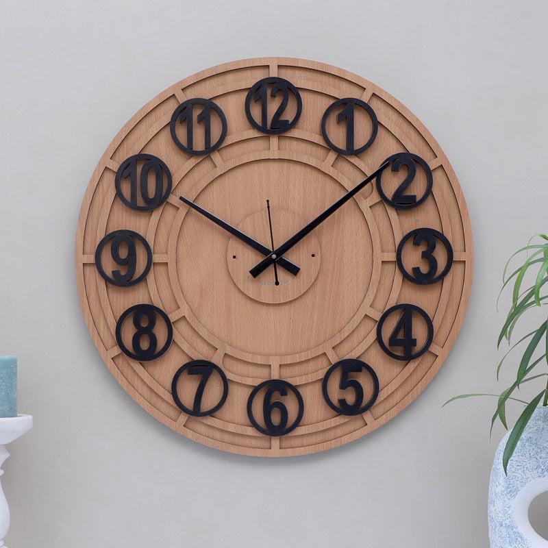 Buy Balencia Wall Clock - Brown Wall Clock from Vaaree