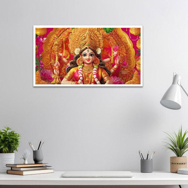 Buy Maata Durga Shakti Wall Painting With Frame Wall Art & Paintings from Vaaree