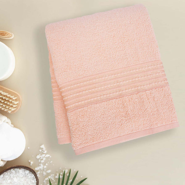 Buy Micro Cotton LuxeDry Soothe Bath Towel - Peach Bath Towels from Vaaree