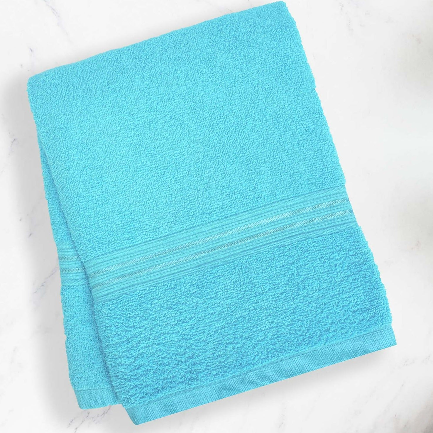 Buy Micro Cotton LuxeDry Solid Bath Towel - Light Blue Bath Towels from Vaaree