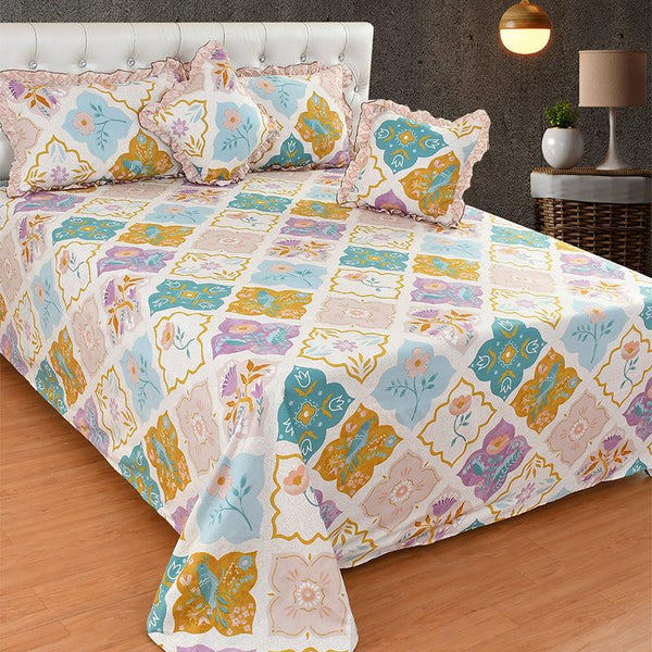 Buy Manisha Frilled Ethnic Bedding Set - Five Piece Set Bedding Set from Vaaree