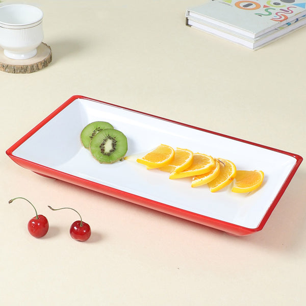 Buy Samaira Platter - Red Platter from Vaaree