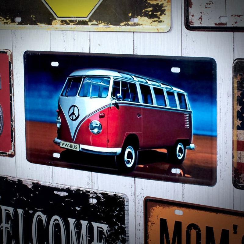 Buy Volkswagen White & Red Van Wall Accent Wall Accents from Vaaree