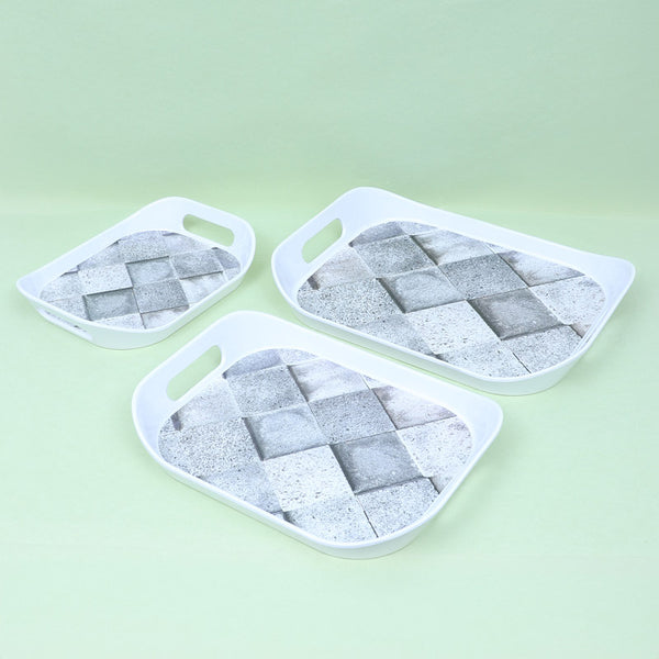 Buy Fistesia Serving Tray - Set Of Three Serving Tray from Vaaree