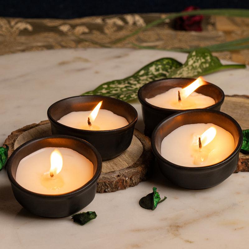 Buy Amy Jasmine Scented Candle - Set Of Four Candles from Vaaree