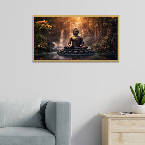 Buy Sacred Buddha Wall Painting With Frame Wall Art & Paintings from Vaaree