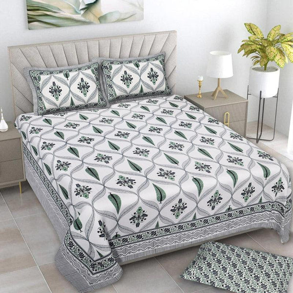 Buy Quade Ethnic Bedsheet - Grey Bedsheets from Vaaree