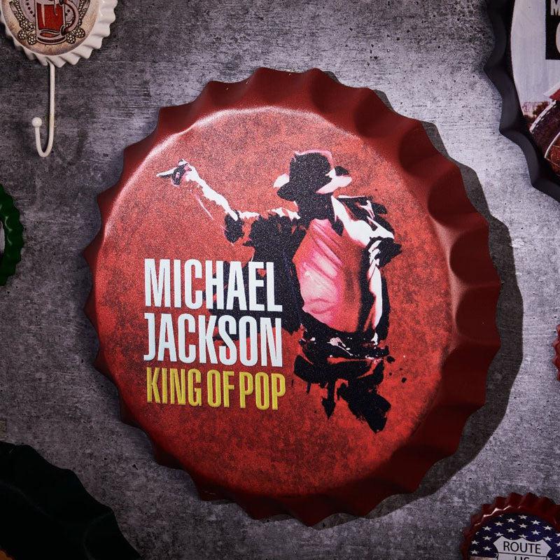 Buy Michael Jackson Bottle Cap Wall Accent Wall Accents from Vaaree