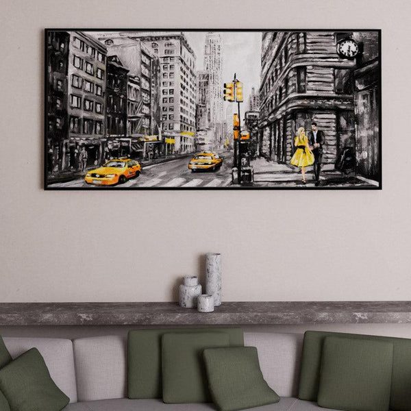 Buy Yellow Town Wall Art Wall Art & Paintings from Vaaree