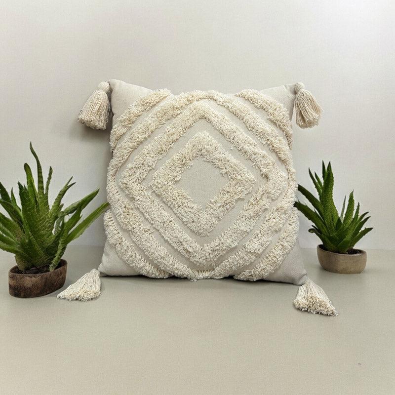 Buy Kester Tufted Cushion Cover - White Cushion Covers from Vaaree