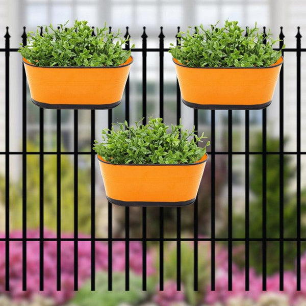 Buy Blossom Nest Planter (Orange) - Set Of Three Pots & Planters from Vaaree