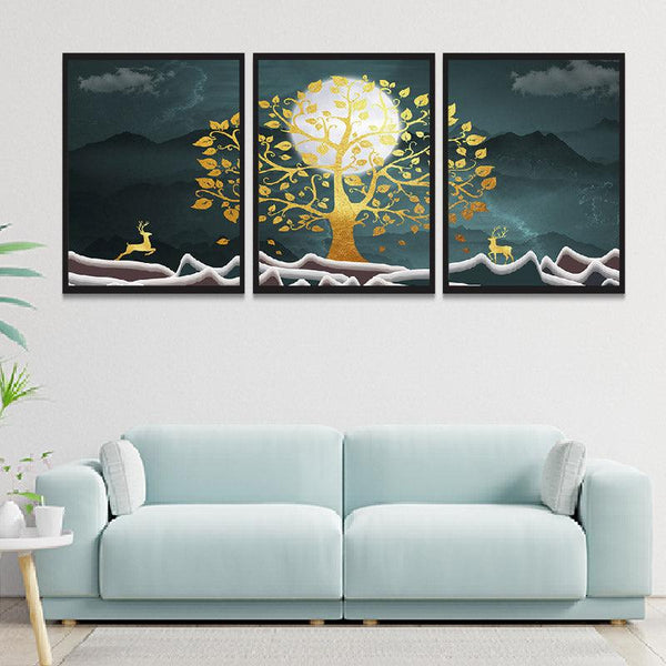 Buy Méline Wall Art - Set Of Three Wall Art & Paintings from Vaaree