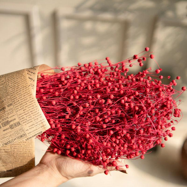 Buy Amora Fax Dried Flower Bunch - Red Artificial Flowers from Vaaree